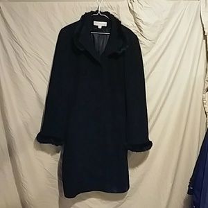Liz Claiborne black peacoat
